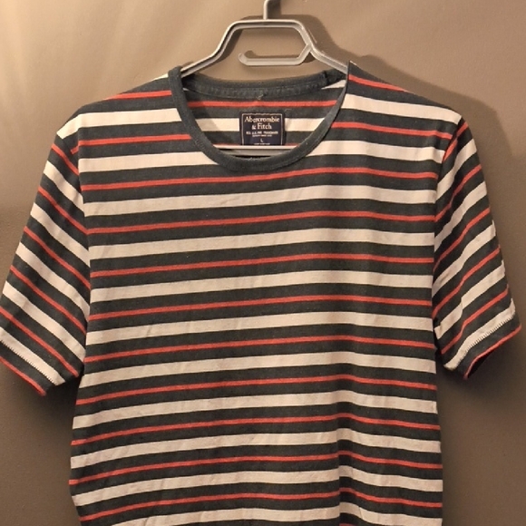 Abercrombie & Fitch Multicolor Striped Short Sleeve Tee - Picture 3 of 4